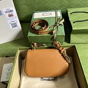 Gucci Blondie Mini Shoulder Bag Light Brown 724645 size 21x13.5x7 cm - 4