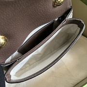 Gucci Blondie Mini Shoulder Bag Beige & Ebony 724645 size 21x13.5x7 cm - 5
