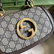 Gucci Blondie Mini Shoulder Bag Beige & Ebony 724645 size 21x13.5x7 cm - 2