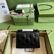 Gucci GG Matelassé Small Top Handle Bag Black 724499 size 18x13x6.5 cm - 5