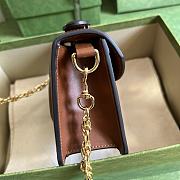 Gucci GG Matelassé Small Top Handle Bag Brown 724499 size 18x13x6.5 cm - 3