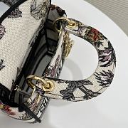 Dior Mini Lady D-Lite Bag Multicolor Dior Jardin Botanique Embroidery - 4