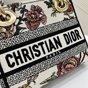 Dior Mini Lady D-Lite Bag Multicolor Dior Jardin Botanique Embroidery - 3
