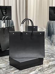 YSL Rive Gauche Large Tote Bag Black Leather 509415 size 48 x 36 x 16 cm - 4