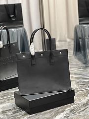 YSL Rive Gauche Medium Tote Bag Black Leather size 39 x 31 x 18 cm - 2