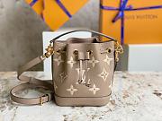 Louis  Vuitton Nano Noé Tourterelle Gray/Cream M46291 size 13x16x10 cm - 1