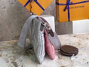 LV Maxi Multi Pochette Accessoires Silver/Pale Pink Recycled Nylon M21056 - 6