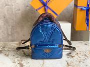 LV Palm Springs Mini Navy Blue Recycled Metallic Nylon M21060 - 1