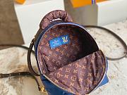 LV Palm Springs Mini Navy Blue Recycled Metallic Nylon M21060 - 2