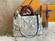 LV Onthego MM Silver Recycled Nylon M21069 size 35x27x14 cm - 4