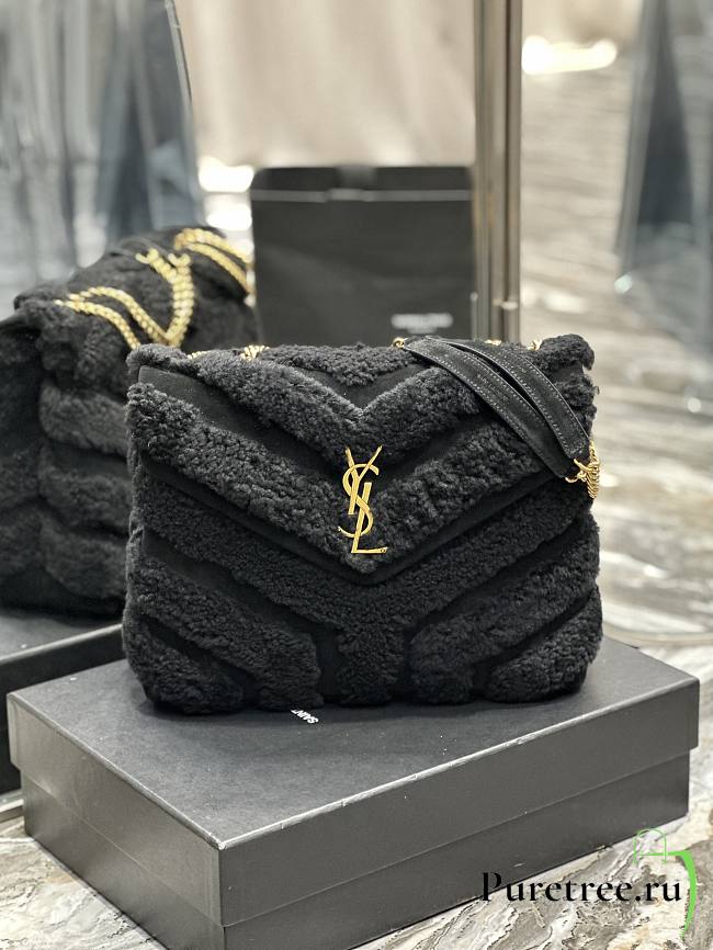 YSL Loulou Medium Chain Bag In Quilted 