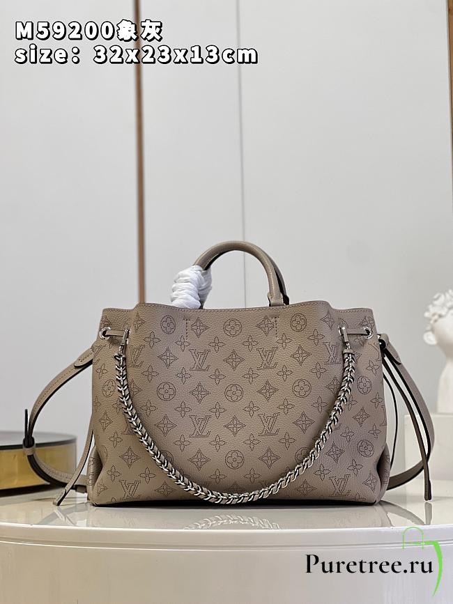 Louis Vuitton Bella Tote Mahina Galet Gray M59201 size 32x23x13 cm - 1