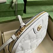 Gucci GG Matelassé Leather Small Bag White size 23.5x19x8 cm - 6