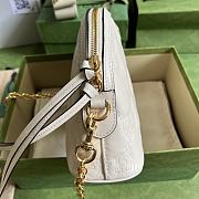 Gucci GG Matelassé Leather Small Bag White size 23.5x19x8 cm - 3