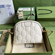 Gucci GG Matelassé Leather Small Bag White size 23.5x19x8 cm - 2