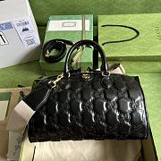 Gucci GG Matelassé Leather Medium Bag Black 702242 size 31x19x22 cm - 1
