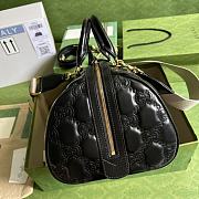 Gucci GG Matelassé Leather Medium Bag Black 702242 size 31x19x22 cm - 5