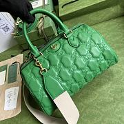 Gucci GG Matelassé Leather Medium Bag Green 702242 size 31x19x22 cm - 6