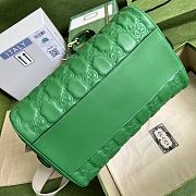 Gucci GG Matelassé Leather Medium Bag Green 702242 size 31x19x22 cm - 5