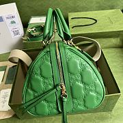 Gucci GG Matelassé Leather Medium Bag Green 702242 size 31x19x22 cm - 4
