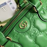 Gucci GG Matelassé Leather Medium Bag Green 702242 size 31x19x22 cm - 2