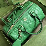 Gucci GG Matelassé Leather Medium Bag Green 702242 size 31x19x22 cm - 3