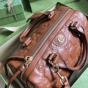 Gucci GG Matelassé Leather Medium Bag Brown 702242 size 31x19x22 cm - 6