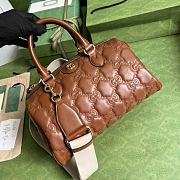 Gucci GG Matelassé Leather Medium Bag Brown 702242 size 31x19x22 cm - 2