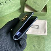 Gucci GG Marmont Card Case Black Brass Hardware 547075 size 10.5x7 cm - 6