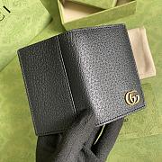Gucci GG Marmont Card Case Black Brass Hardware 547075 size 10.5x7 cm - 3