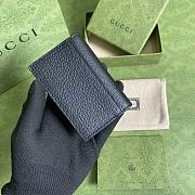 Gucci GG Marmont Card Case Black Brass Hardware 547075 size 10.5x7 cm - 2