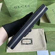 Gucci GG Marmont Leather Zip Around Wallet Black 428736 size 19cm - 6