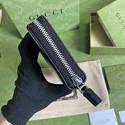 Gucci GG Marmont Leather Zip Around Wallet Black 428736 size 19cm - 5