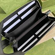 Gucci GG Marmont Leather Zip Around Wallet Black 428736 size 19cm - 3