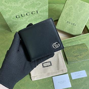 Gucci GG Marmont Leather Bi-Fold Wallet 428726 size 10.5x9.5 cm