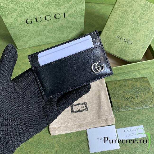 Gucci GG Marmont Card Case Black 657588 size 11x7 cm - 1