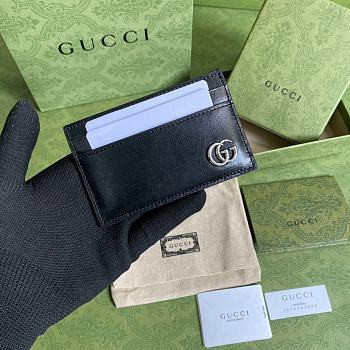 Gucci GG Marmont Card Case Black 657588 size 11x7 cm