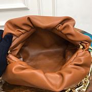 Bottega Veneta Teen Chain Pouch Brown Leather 31x16x12 cm - 5