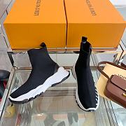 Louis Vuitton Run 55 Sneaker Boot Black  - 6