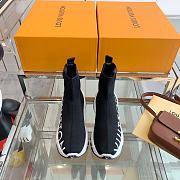 Louis Vuitton Run 55 Sneaker Boot Black  - 3