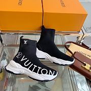 Louis Vuitton Run 55 Sneaker Boot Black  - 4
