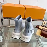 Louis Vuitton Run 55 Sneaker Boot Gray - 5