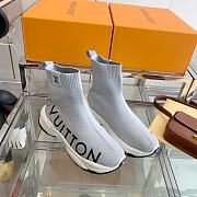 Louis Vuitton Run 55 Sneaker Boot Gray - 3