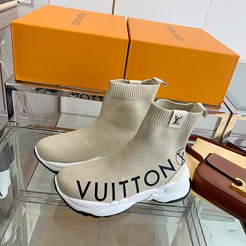 Louis Vuitton Run 55 Sneaker Boot Beige