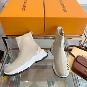 Louis Vuitton Run 55 Sneaker Boot Beige - 5