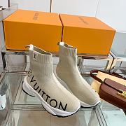 Louis Vuitton Run 55 Sneaker Boot Beige - 3