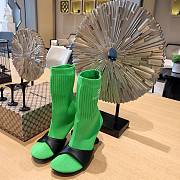 Balenciaga Sock 90mm Bootie In Green - 1