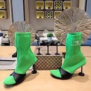 Balenciaga Sock 90mm Bootie In Green - 5