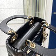 DIOR My ABCDIOR Lady Mini Black Lambskin Bag with Gold Hardware - 5