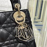 DIOR My ABCDIOR Lady Mini Black Lambskin Bag with Gold Hardware - 2